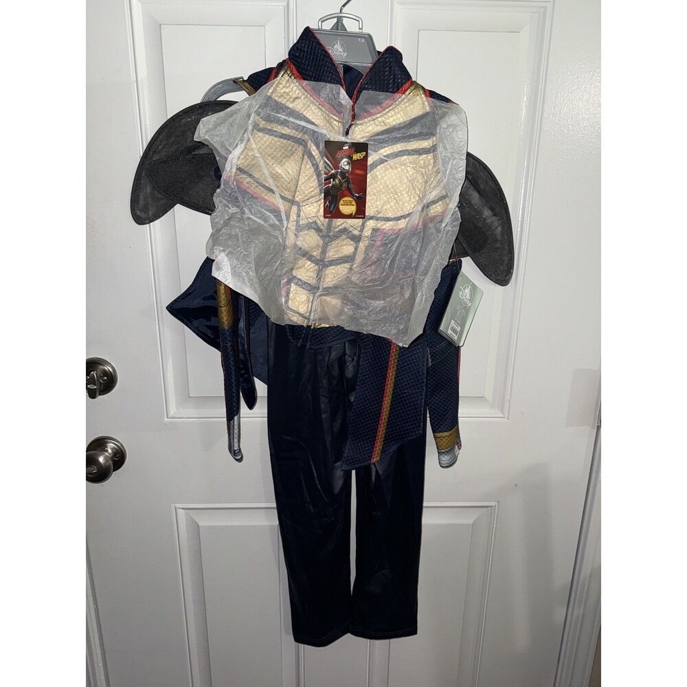 Disney Store Marvel Kids Wasp Costume Vest Wings Pants Size M 7/8 Years NEW - Picture 14 of 16